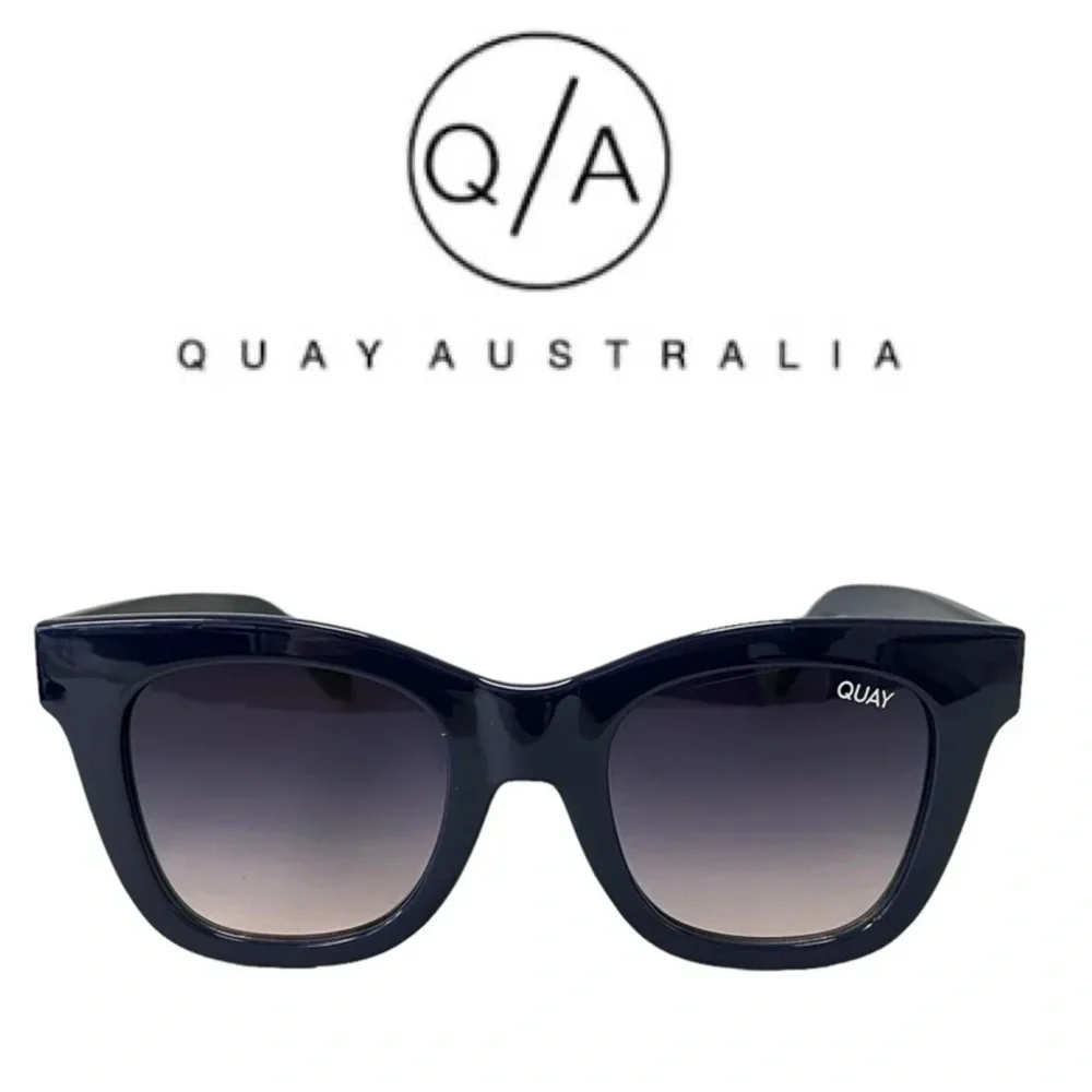 Quay Australia After Hours Sunnies Navy Blue Polarized • New - Picture 1 of 7